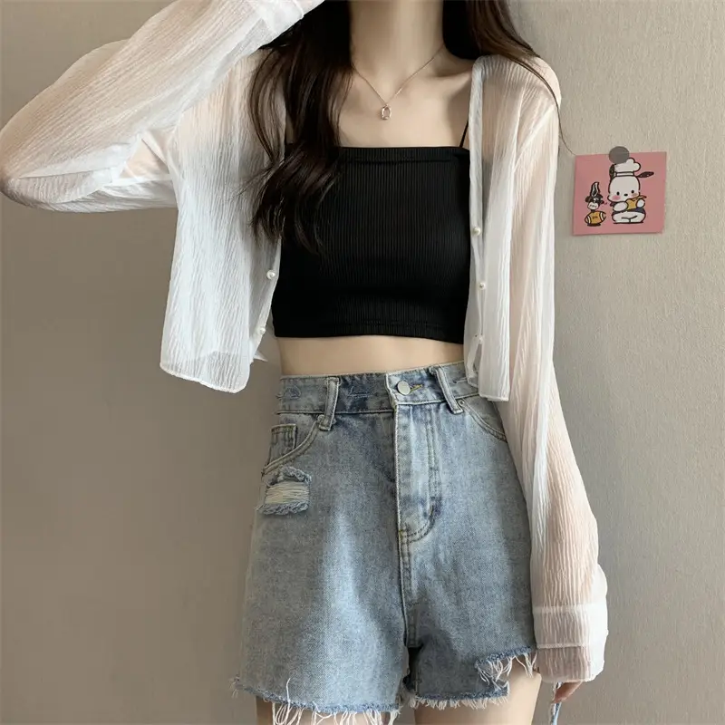 Women Long Sleeve Chiffon Shawl Summer Cardigan Outerwear — feature 4