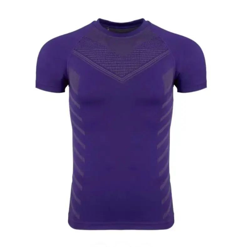 Men Muscle Tight Gray T-Shirt Gym Training Wear