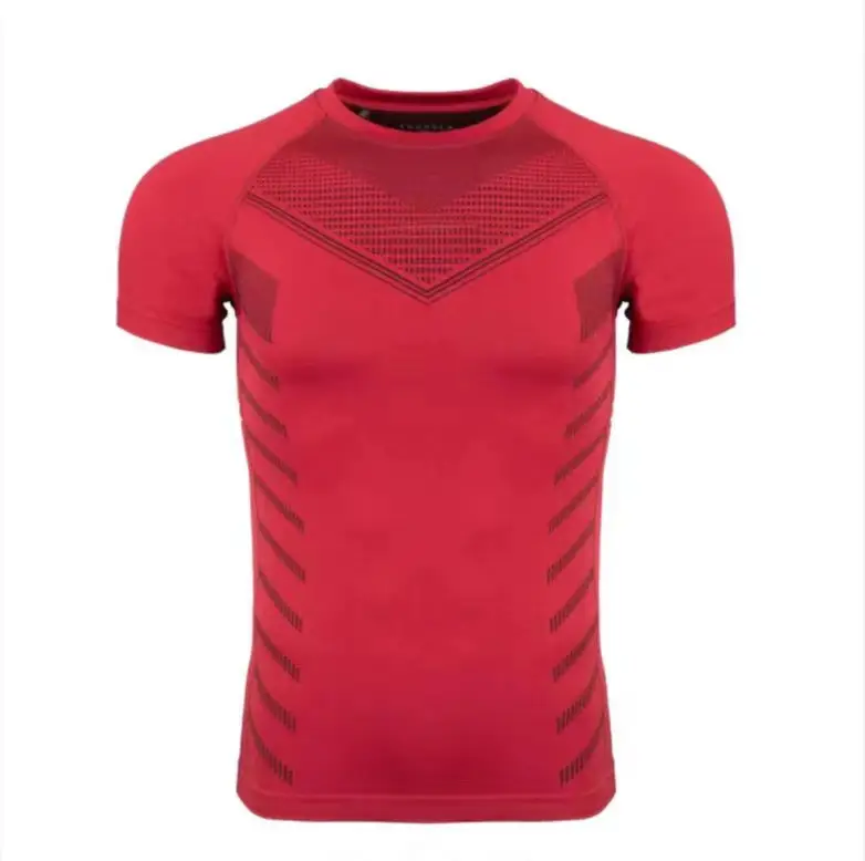 Men Muscle Tight Gray T-Shirt Gym Training Wear