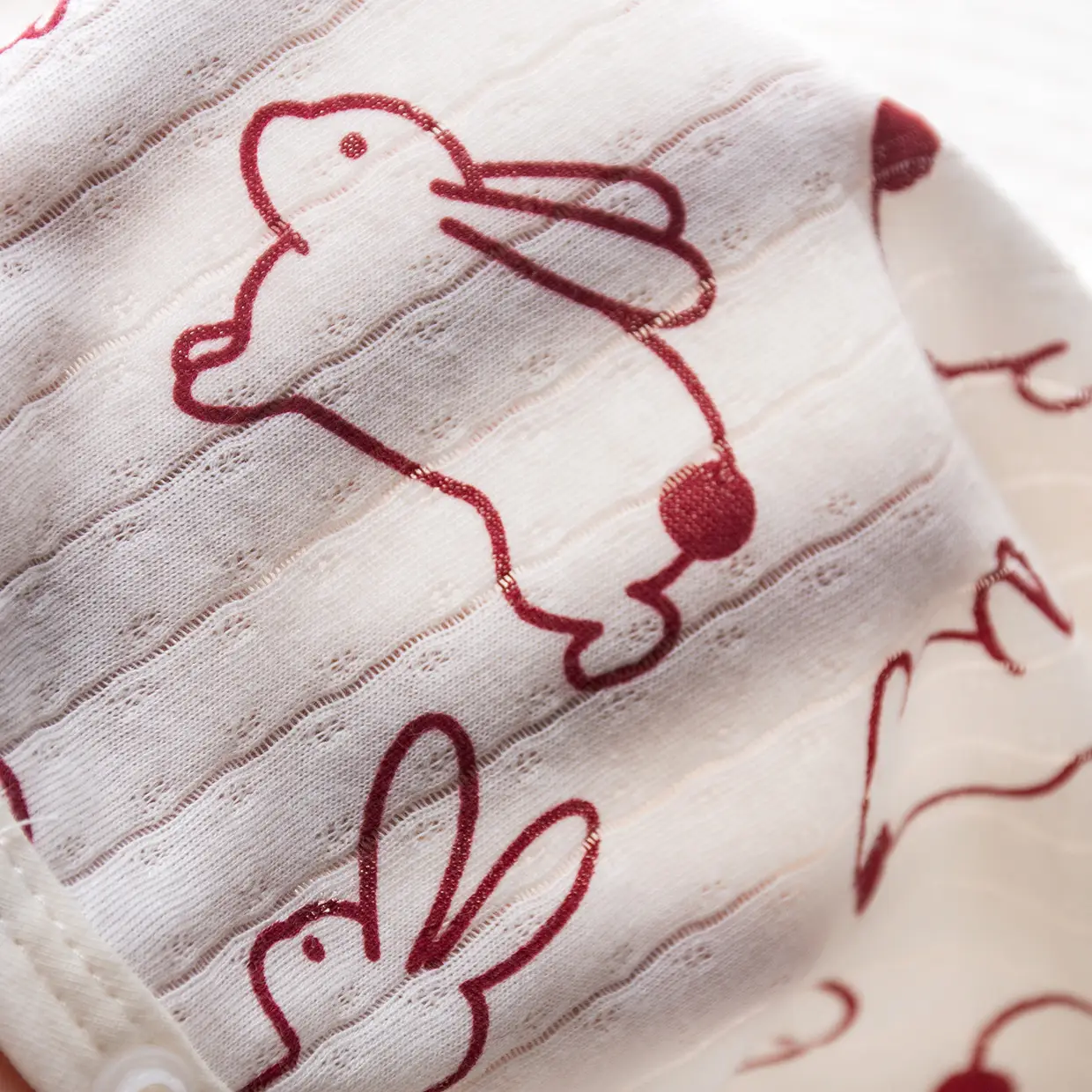 Baby Cotton Short Sleeve Onesie with Fruit Print - Image 6