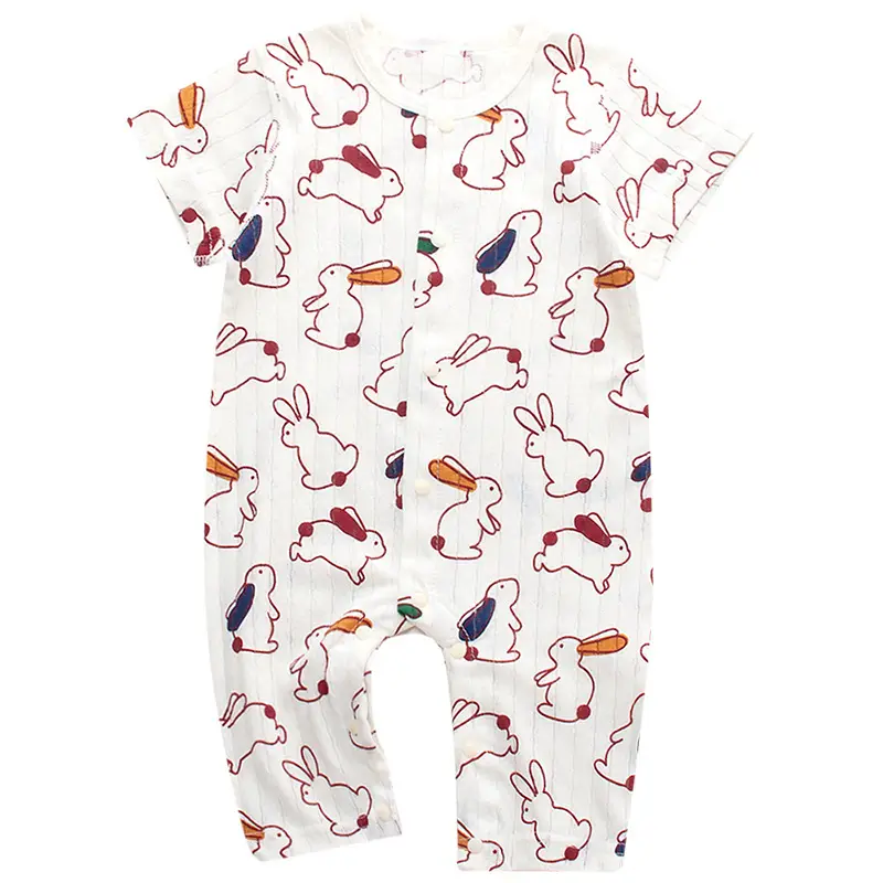 Baby Cotton Short Sleeve Onesie with Fruit Print — feature 14