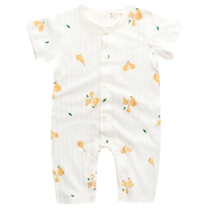 Baby Cotton Short Sleeve Onesie with Fruit Print — feature 25