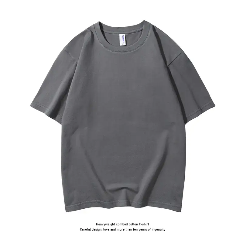 Men Pure Cotton Smiley T-Shirt White 2025 Summer - Image 12