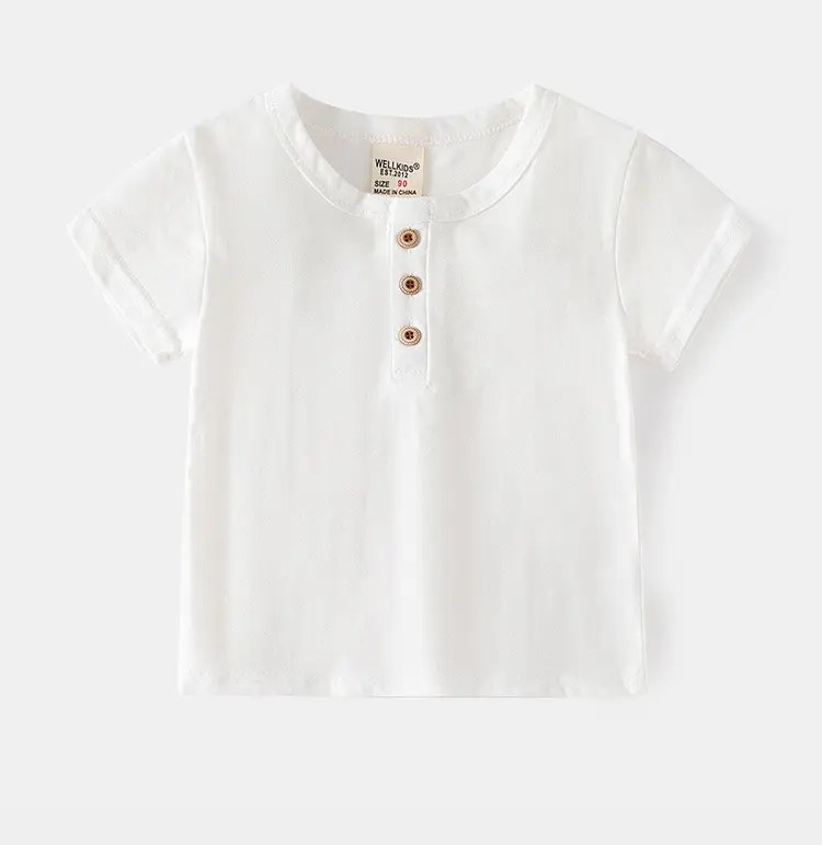 Blue Cotton Short Sleeve T-Shirt for Boys Medium — feature 10
