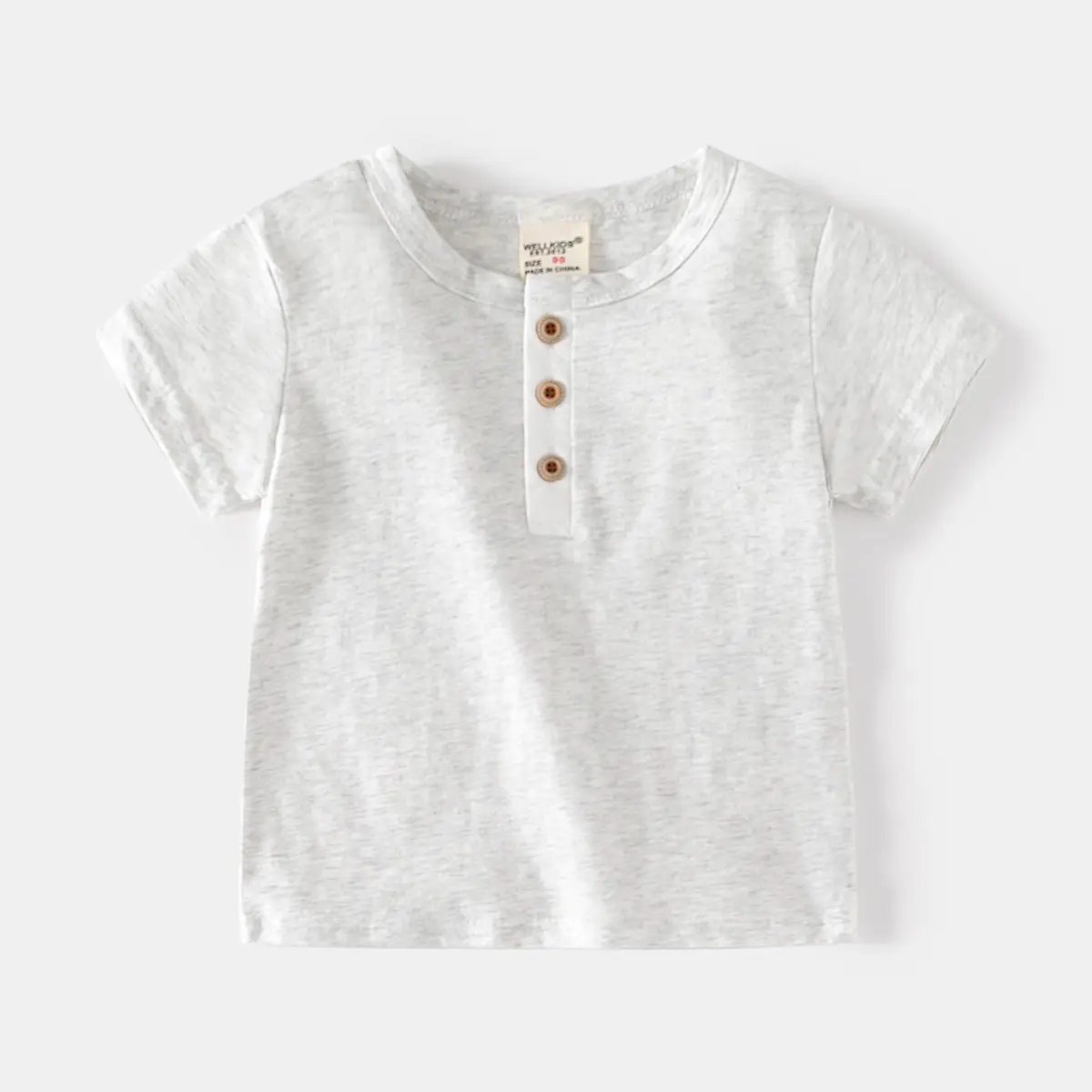 Blue Cotton Short Sleeve T-Shirt for Boys Medium
