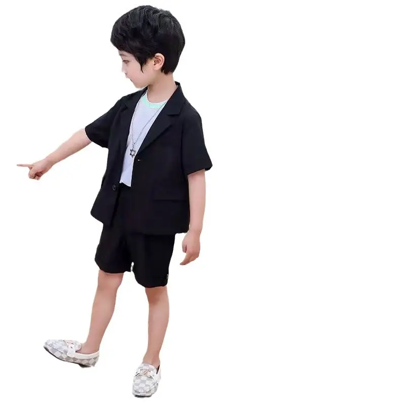 9202 2023 New Boys Red Yellow Two-Piece Suit