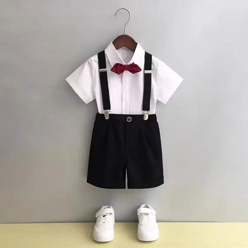9202 2023 New Boys Red Yellow Two-Piece Suit