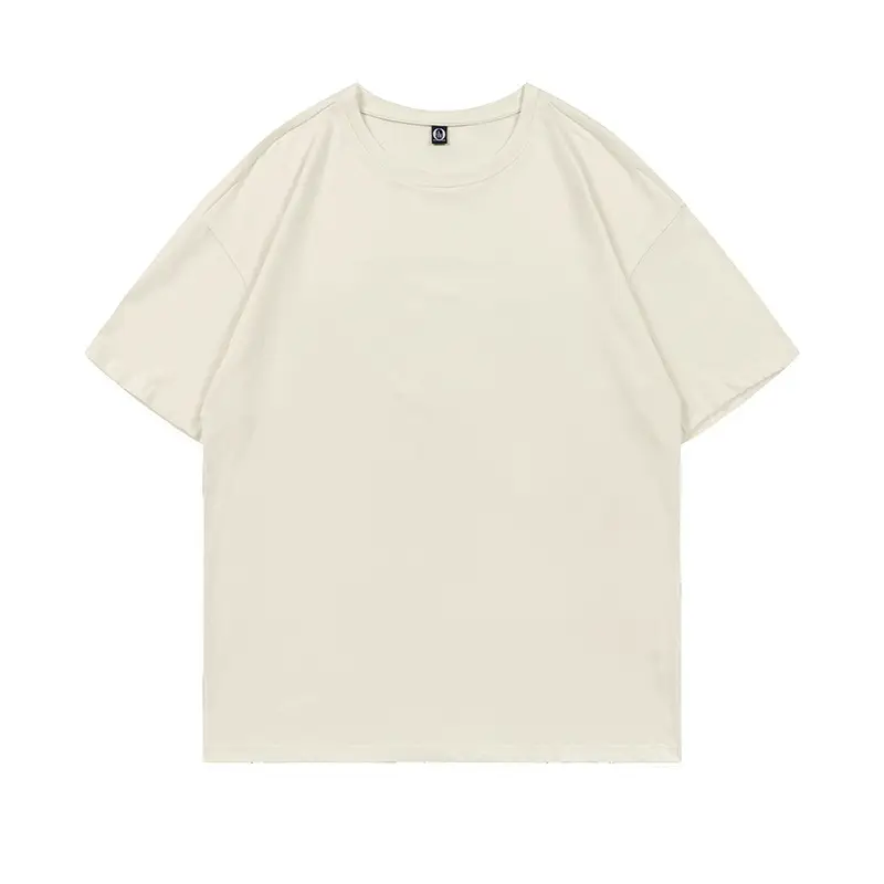 Women Loose Sleeve T-Shirt Cream 200g Drop Shoulder - Image 4