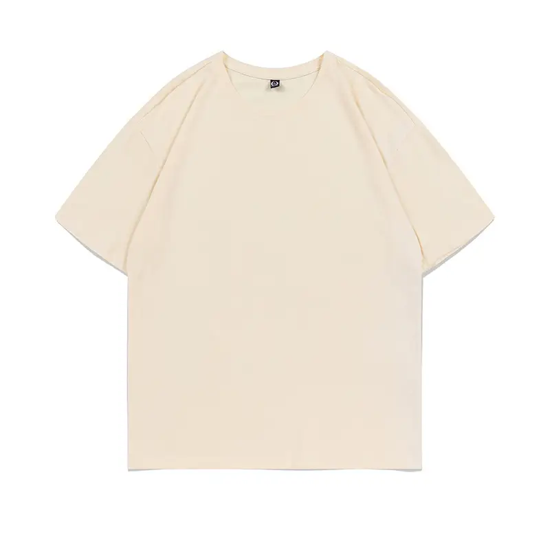 Women Loose Sleeve T-Shirt Cream 200g Drop Shoulder - Image 9