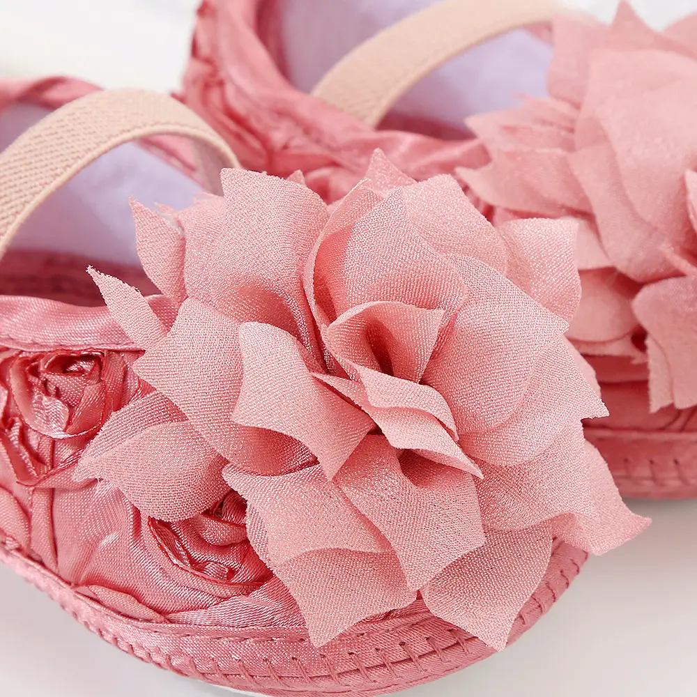 Korean version of flower newborn baby shoes soft bottom beautiful female baby princess shoes 3-5-8 NS toddler shoes dress shoes