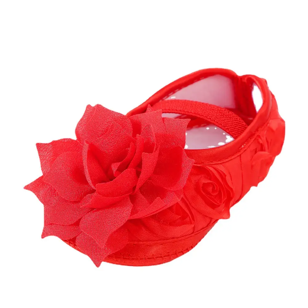 Korean version of flower newborn baby shoes soft bottom beautiful female baby princess shoes 3-5-8 NS toddler shoes dress shoes