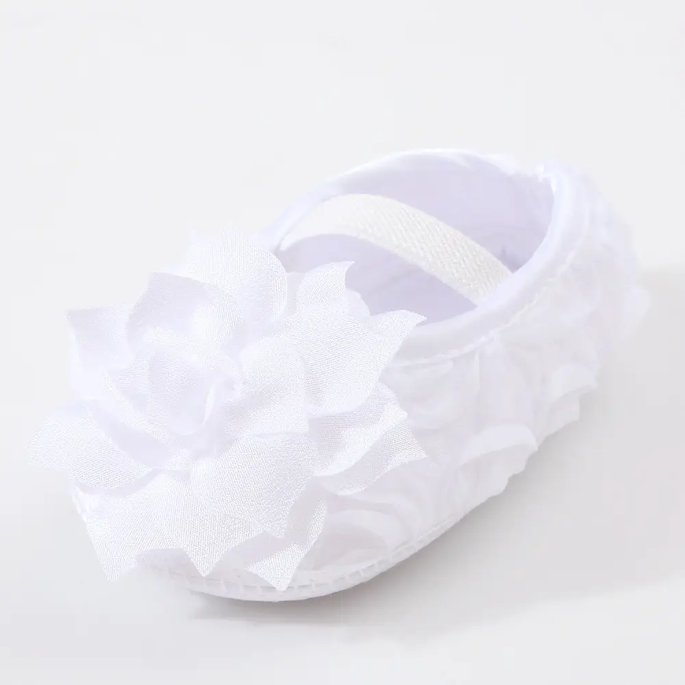 Korean version of flower newborn baby shoes soft bottom beautiful female baby princess shoes 3-5-8 NS toddler shoes dress shoes — feature 12