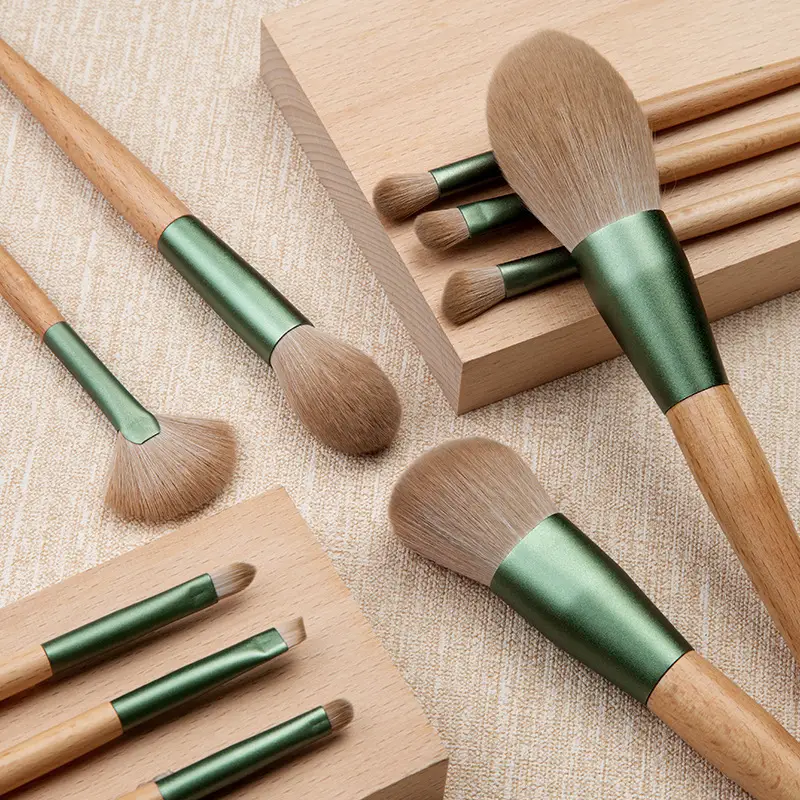 10 Pct Green Makeup Brushes for Beginners - Image 5