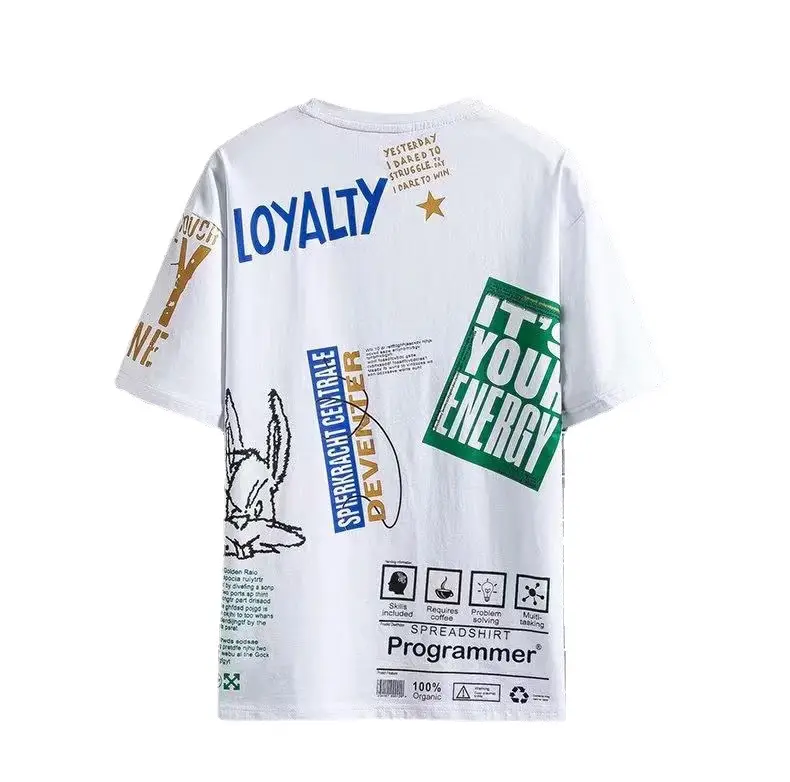 Men 2023 Summer T-Shirt Teal New Postix Design - Image 8