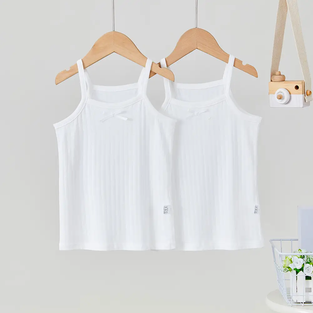 White Boneless Sleeveless Camisole 2 Pcs Set - Image 2