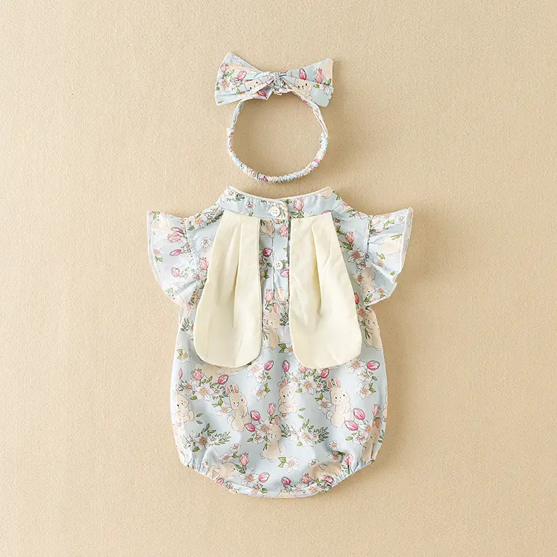 Baby Floral Cheongsam Set for Girls Summer - Image 3