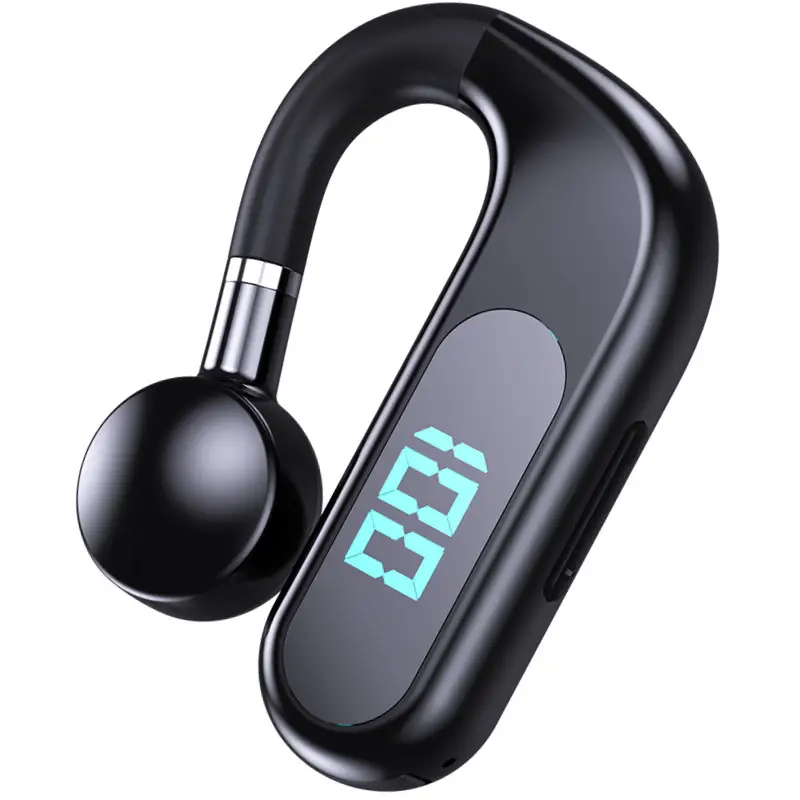 Blue Bone Conduction Wireless Bluetooth Headset with Digital Display - Image 9