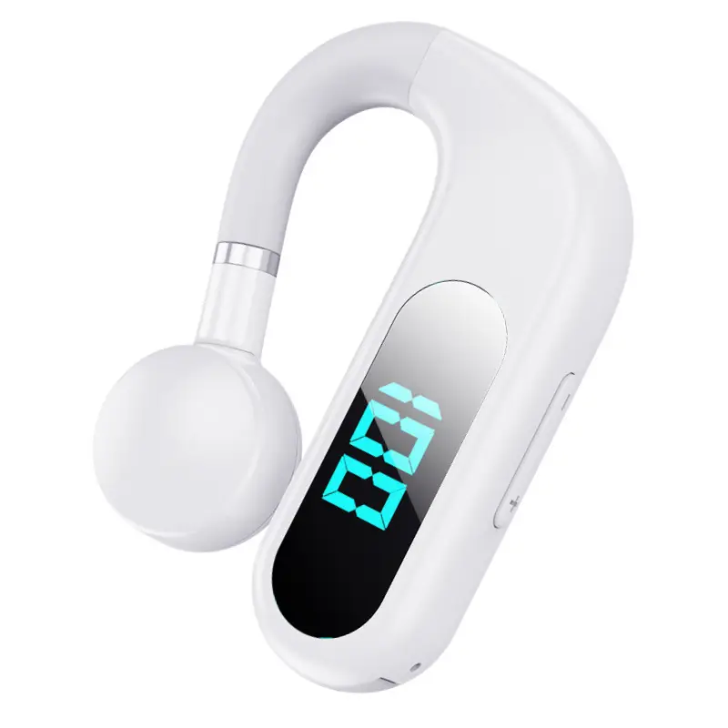 Blue Bone Conduction Wireless Bluetooth Headset with Digital Display - Image 2