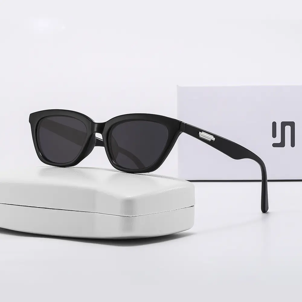 Wang Jiaer Same Style GM Sunglasses Men's Fashionable High-end Sense Cat's Eye Retro Internet Popular Anti-UV Sunglasses Women