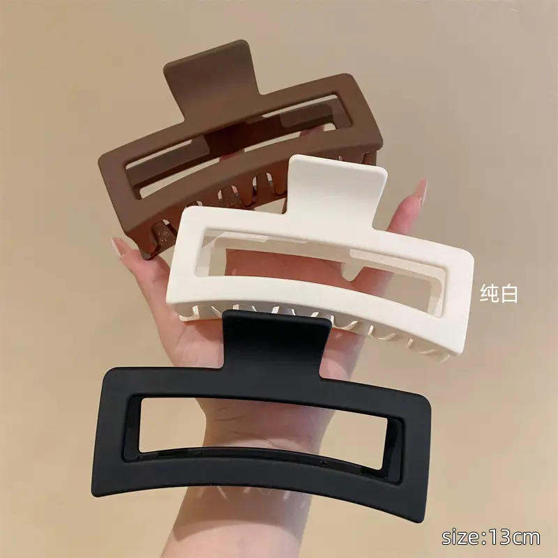 Super Large 13cm Hair Volume Shark Clip Grab Clip Square Hair Grab Back Head Hair Clip Women - Image 8