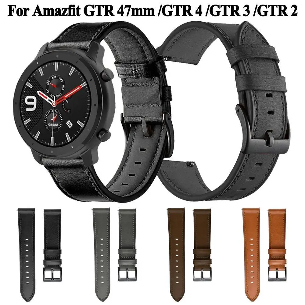 Huawei Gtr47Mm Leather Watch Strap 20mm Black — feature 2