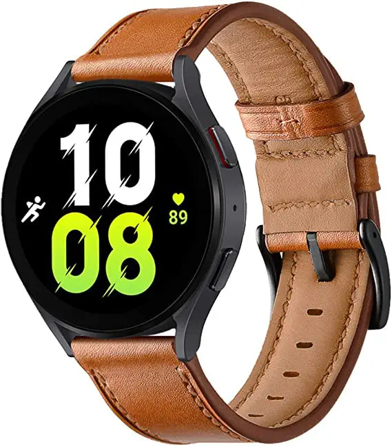 Huawei Gtr47Mm Leather Watch Strap 20mm Black — feature 3