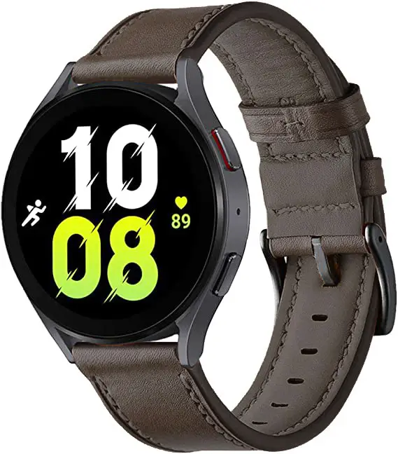 Huawei Gtr47Mm Leather Watch Strap 20mm Black — feature 5