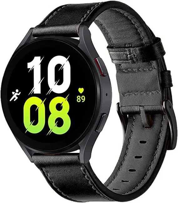 Huawei Gtr47Mm Leather Watch Strap 20mm Black — feature 9