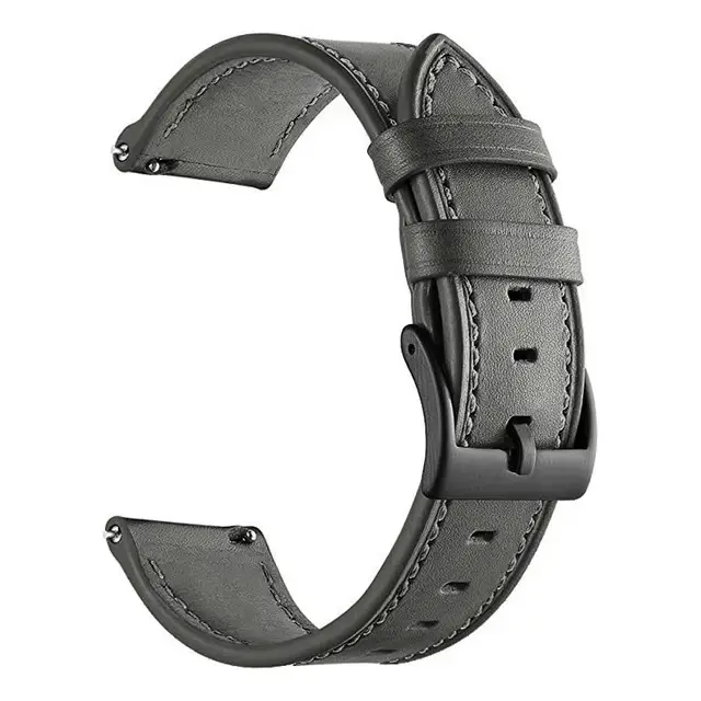 Huawei Gtr47Mm Leather Watch Strap 20mm Black