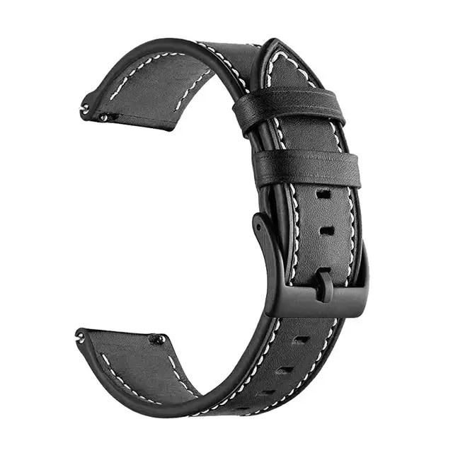 Huawei Gtr47Mm Leather Watch Strap 20mm Black