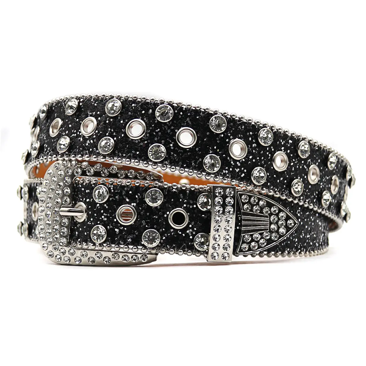 Silver Rhinestone Belt for Women Men High End Decorative - Image 10