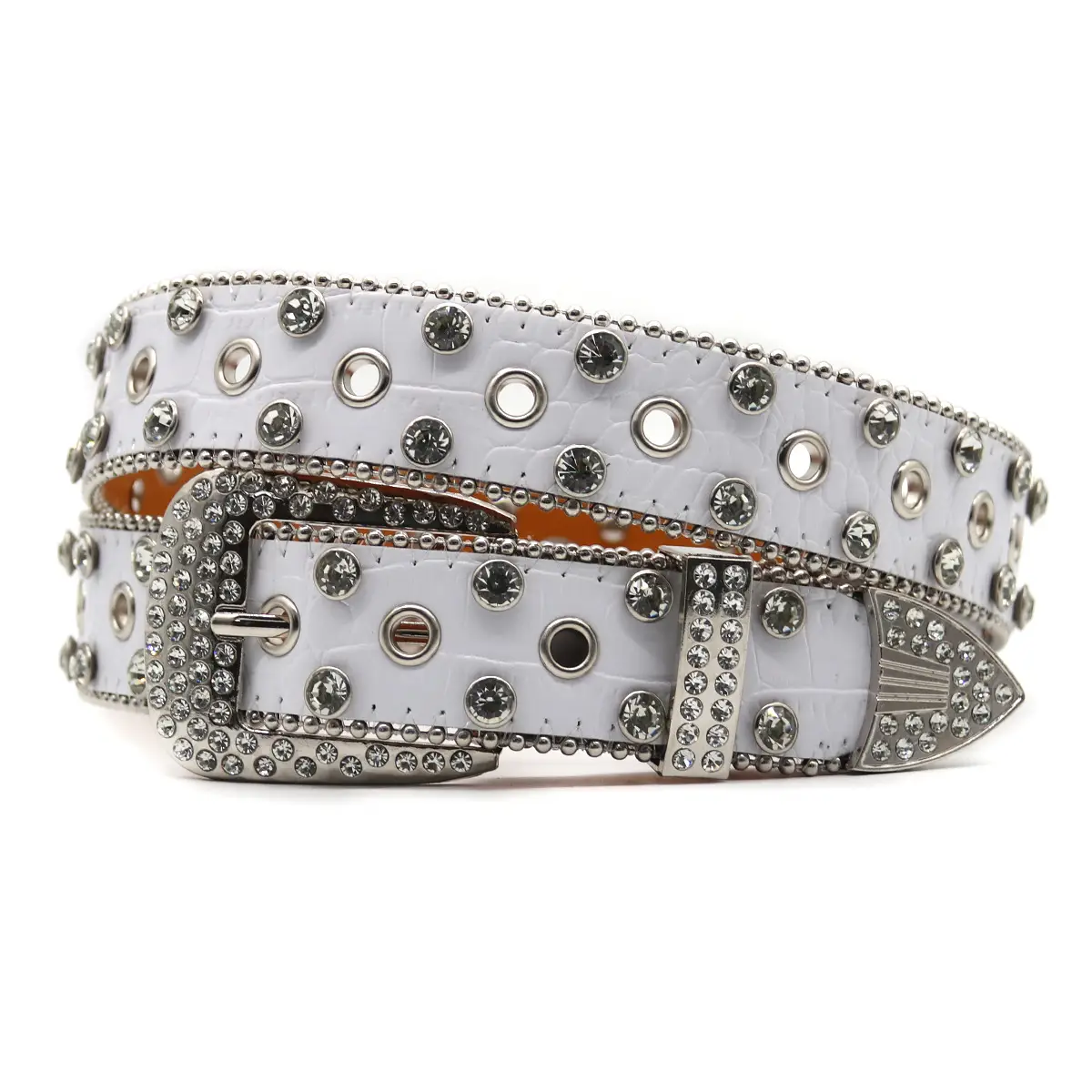 Silver Rhinestone Belt for Women Men High End Decorative - Image 11