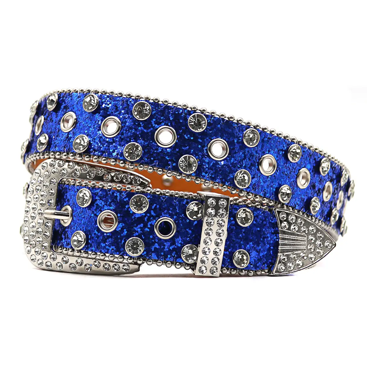 Silver Rhinestone Belt for Women Men High End Decorative - Image 13