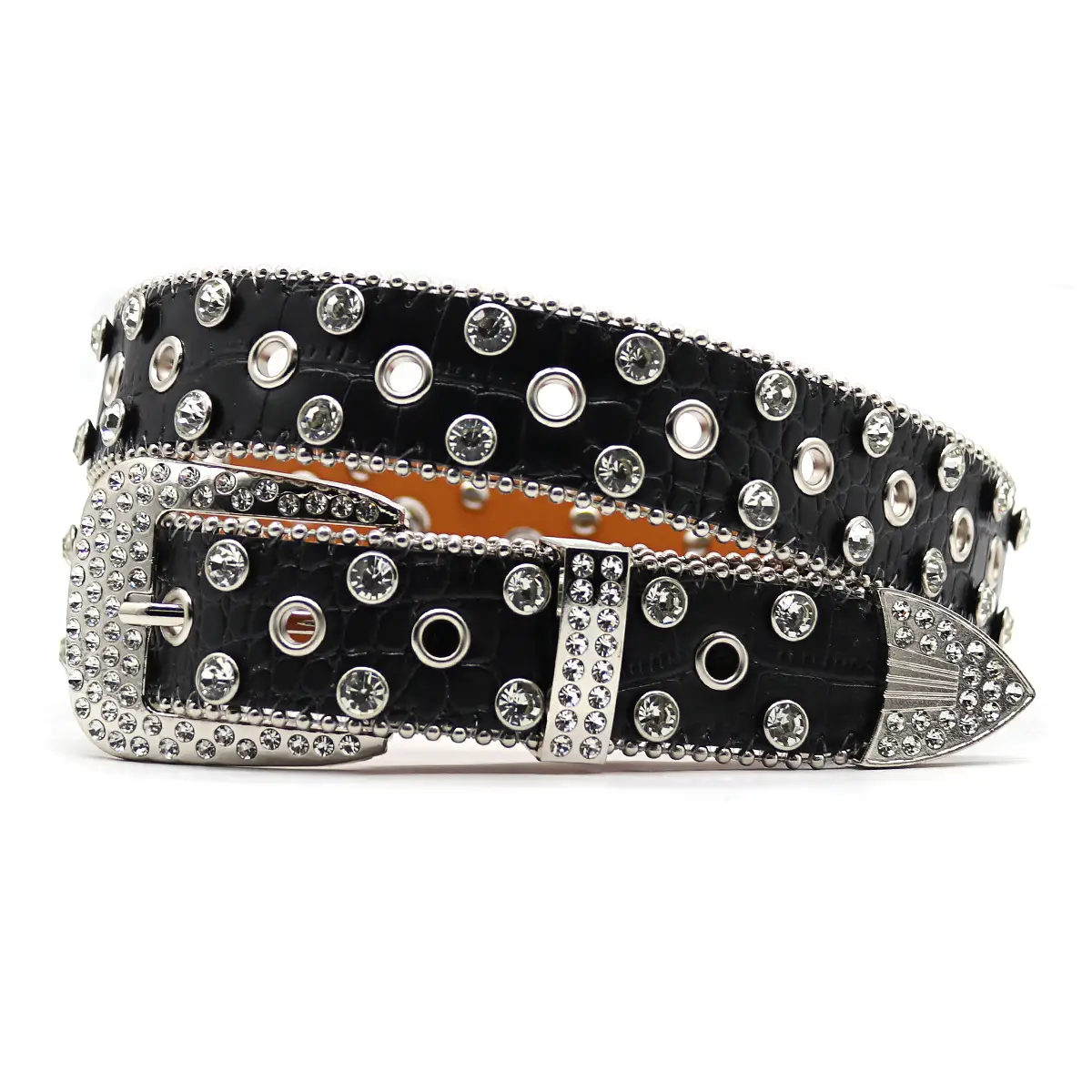 Silver Rhinestone Belt for Women Men High End Decorative - Image 6
