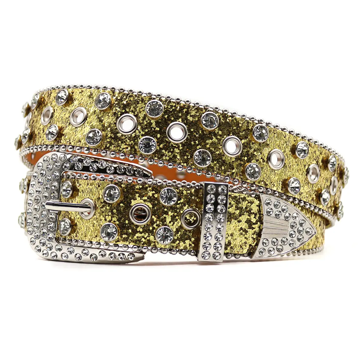 Silver Rhinestone Belt for Women Men High End Decorative - Image 8
