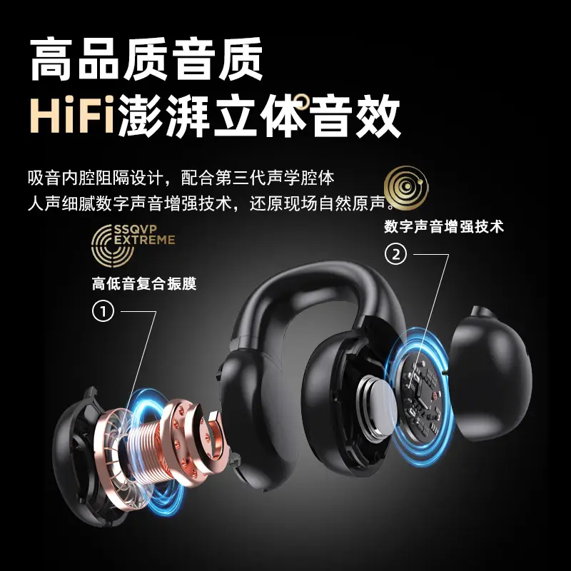 Wireless Bone Conduction Earbuds for Apple Huawei Android - Image 6