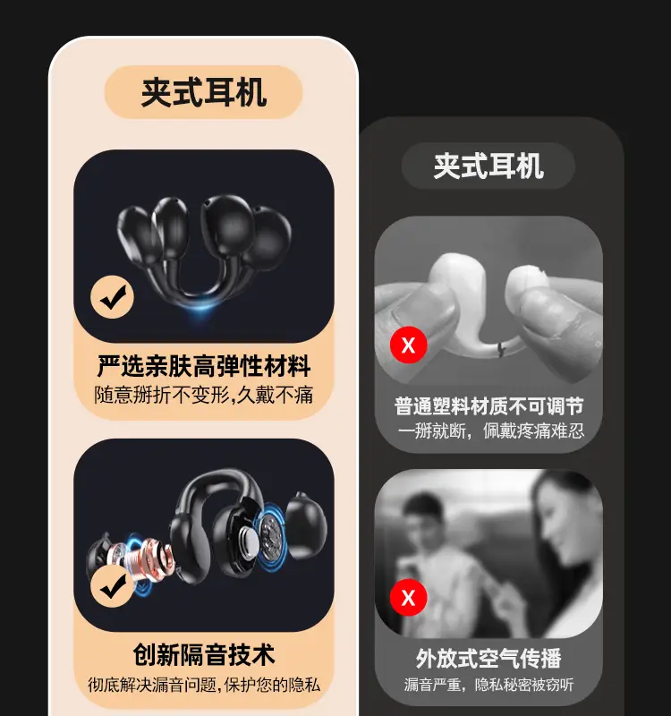 Wireless Bone Conduction Earbuds for Apple Huawei Android — feature 9