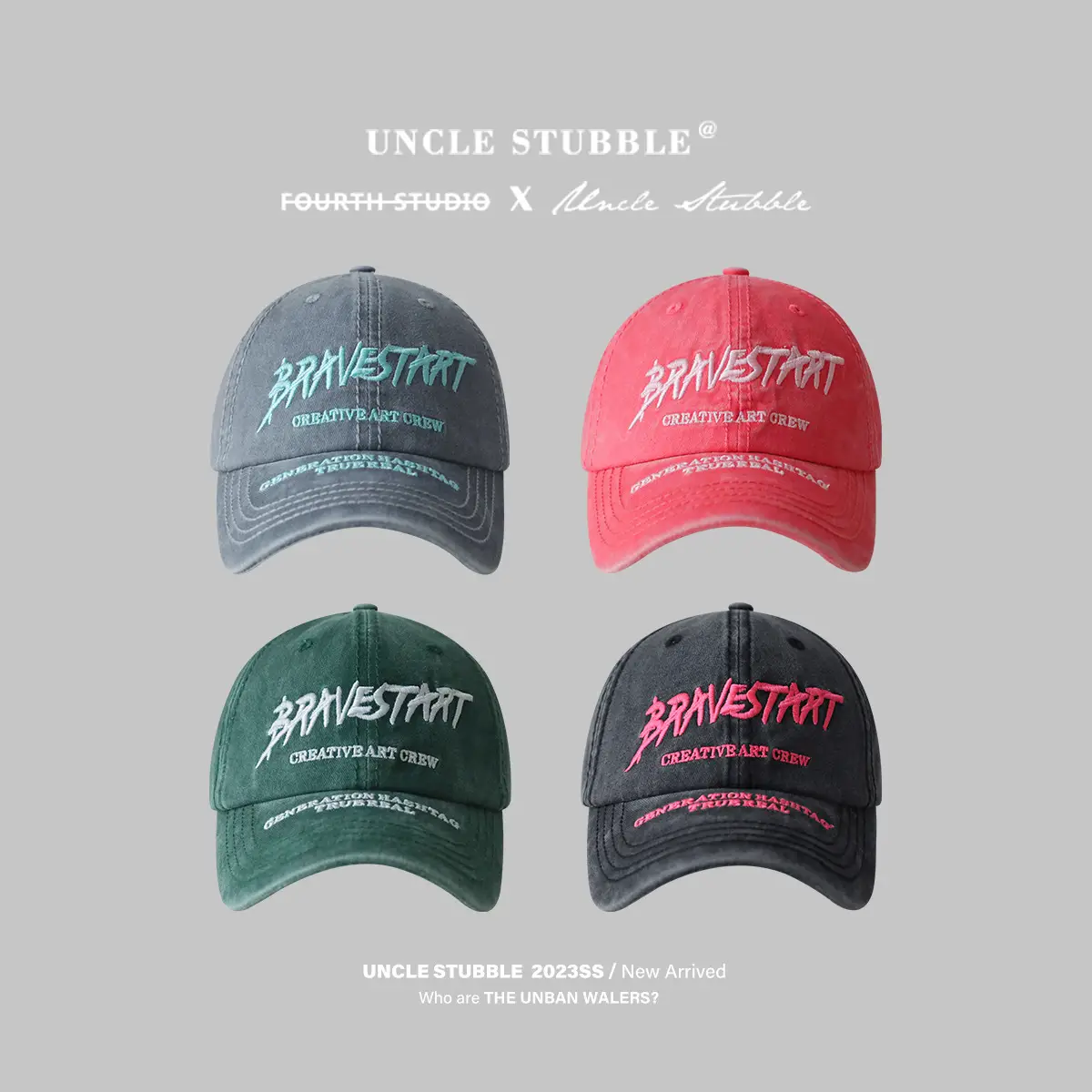 American-style washed retro baseball cap men women - Image 6