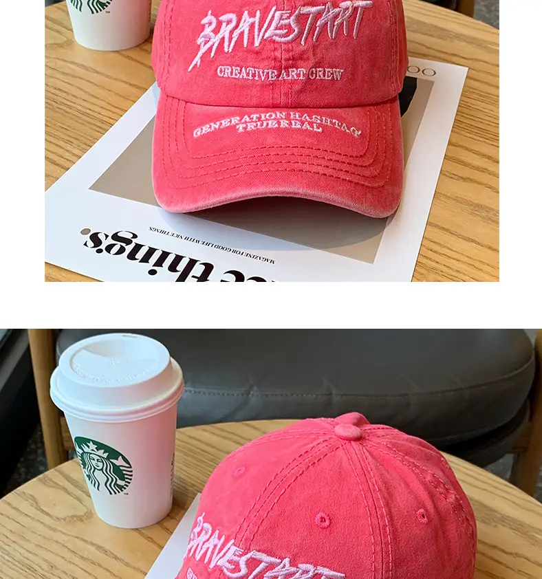 American-style washed retro baseball cap men women — feature 7