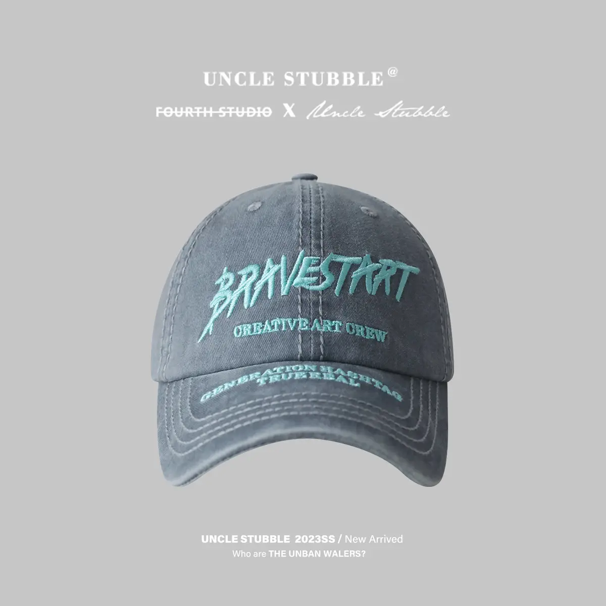 American-style washed retro baseball cap men women - Image 2
