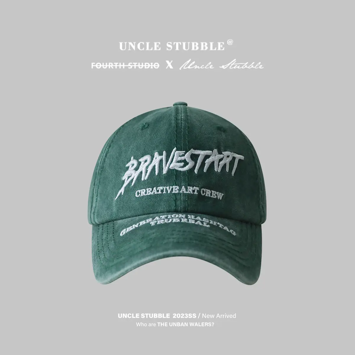 American-style washed retro baseball cap men women - Image 3