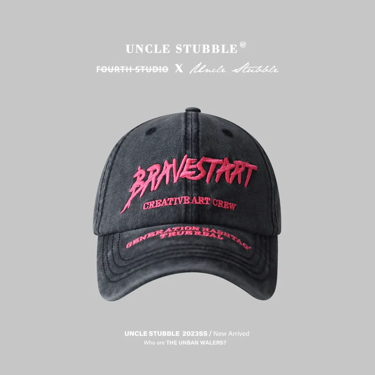 American-style washed retro baseball cap men women - Image 4