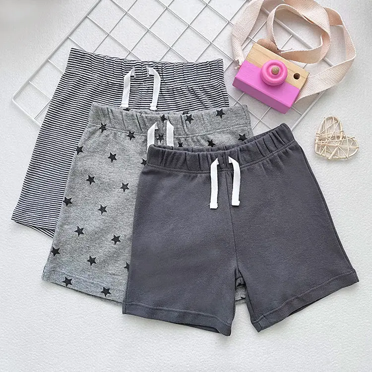 Summer Cotton Star Print Shorts for Kids Men - Image 8