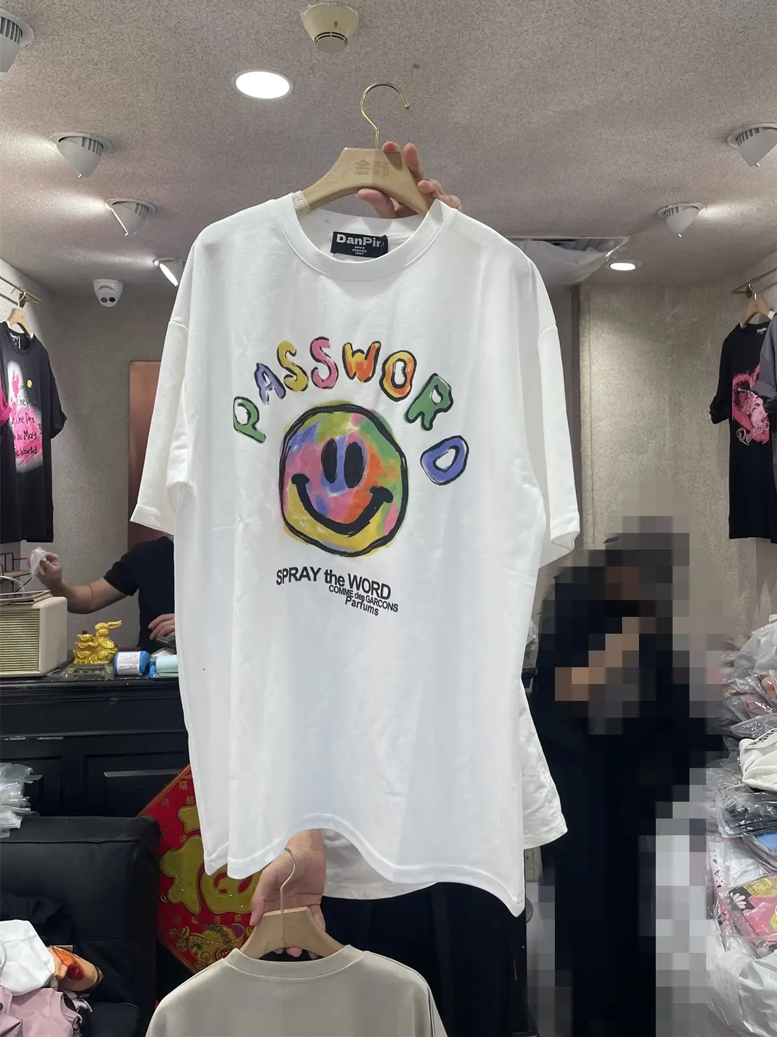 Women Korean Style Cotton T-Shirt White Loose Round Neck 23086 - Image 4