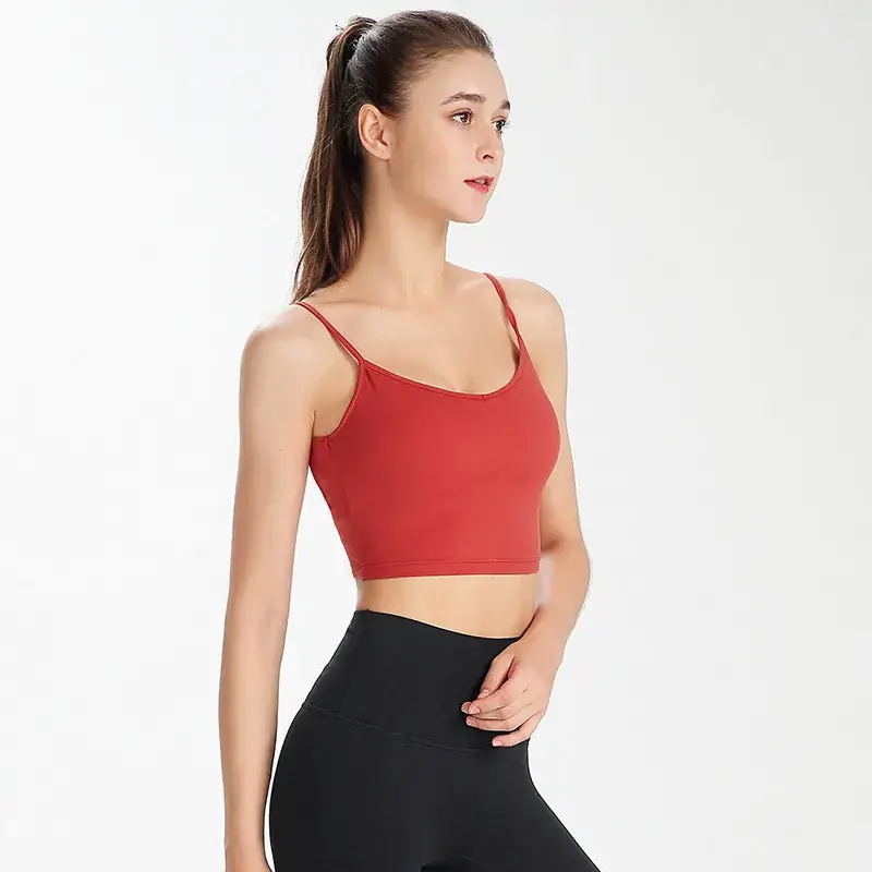 Women's Back Sports Bra White Wide Elastic Cup - Image 6