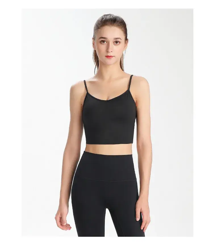 Women's Back Sports Bra White Wide Elastic Cup — feature 28