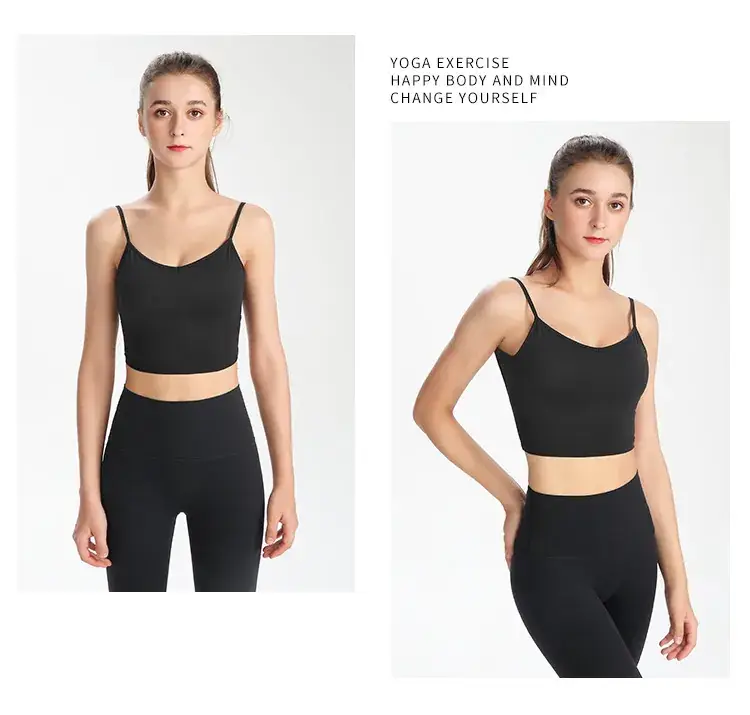 Women's Back Sports Bra White Wide Elastic Cup — feature 30