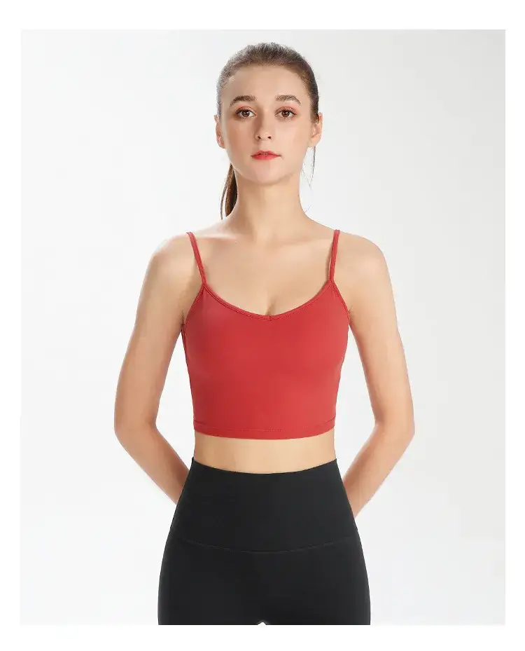Women's Back Sports Bra White Wide Elastic Cup — feature 35