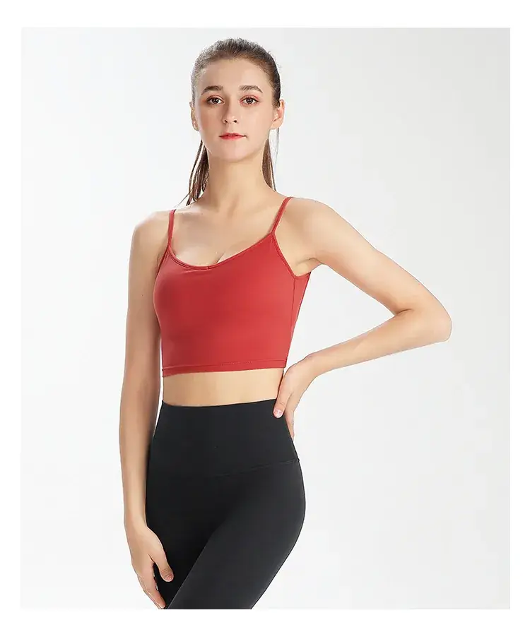 Women's Back Sports Bra White Wide Elastic Cup — feature 37