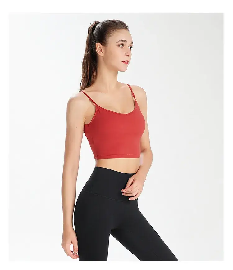 Women's Back Sports Bra White Wide Elastic Cup — feature 38